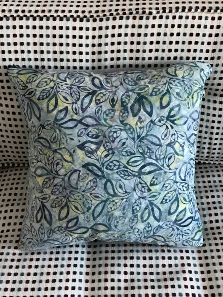 Back of Finished Pillow Cover